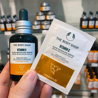 พร้อมส่ง The Body Shop Vitamin C Glow Revealing Serum 1m tester แบบซอง