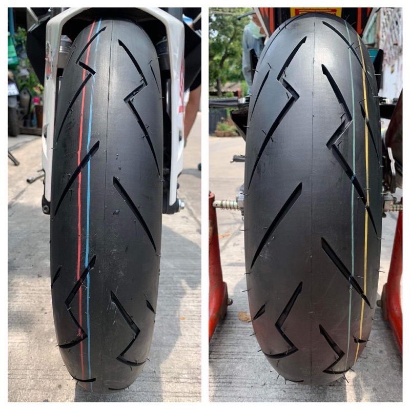 ยางใหม่ Champion  120/70/17+180/55/17 ยางปี25