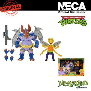 (NECA) Teenage Mutant Ninja Turtles Wingnut and Screwloose Cartoon Series Figure Pack