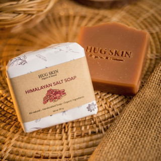 สบู่เกลือหิมาลายัน Hug Skin Himalayan Salt Soap ลดอาการผดผื่น ผิวแห้งคัน ปรับสมดุลผิวที่อ่อนแอ