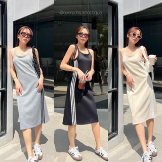 NEW DROP🔥 Jackie Dress(390฿ฟรีส่ง) ชุดเดรสกล้าม ผ้าดีมากกก ใส่สบายเหมาะกับอากาศร้อนระอุช่วงนี้สุดๆ ดีเทลแต่งแถบ akkara