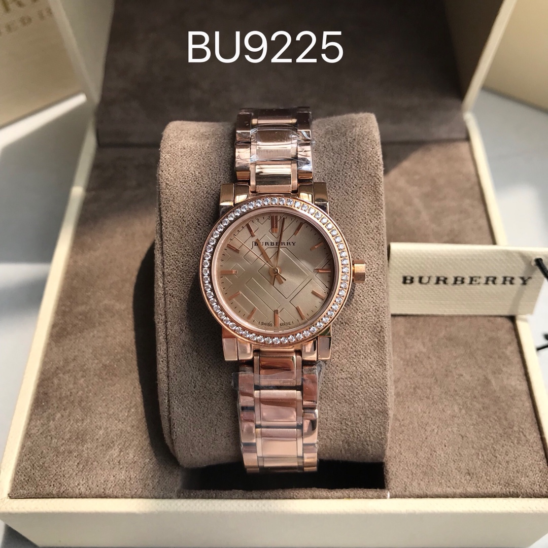 Burberry BU9225 Diamond Bezel Women's Rose Gold Watch