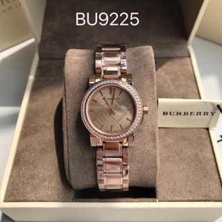 Burberry BU9225 Diamond Bezel Womens Rose Gold Watch