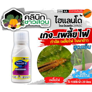 🥬 ไฮแลนโด้ (ไทอะโคลพริด) บรรจุ 100ซีซี ใช้ในการป้องกันกำจัดเพลี้ยไฟในนาข้าว