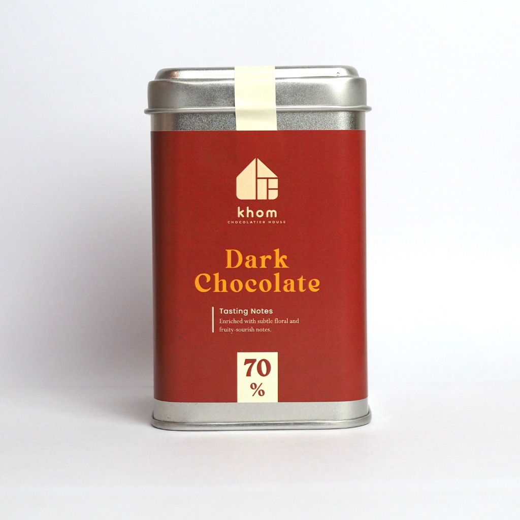 KHOM.CHOCOLATESTORE | Dark chocolate 70% flakes - ดาร์กช็อกโกแลต 70% แบบบดละเอียด