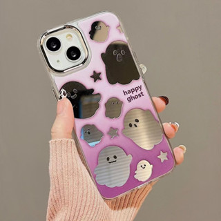 ❤️จัดส่งทันที❤️เคสไอโฟน 14 Pro Max เคสไอโฟน11 12 13 Cute Little Ghost Mirror Case For iPhone 11,12,13,14,12PM,13PM,14PM