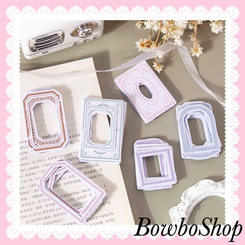 BowboShop 30ชิ้น/แพ็ค กรอบกระดาษ สำหรับตกแต่ง DIY พร้อมส่งจากไทย