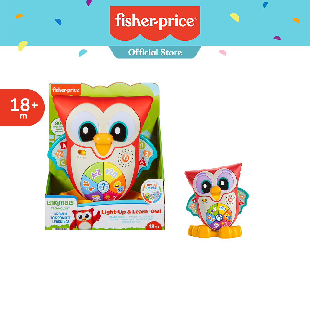 Fisher Price Linkimals Light Up & Learn Owl-ฟิชเชอร์ไพรซ์ เจ้านกฮูกสอนภาษา พร้อมแสงไฟ (HFT73)