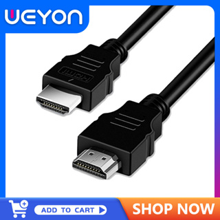 WEYON ทีวี 2k สาย HDMI สายเคเบิลข้อมูลสายเคเบิลทีวีแล็ปท็อปจอโปรเจ็กเตอร์เครือข่ายกล่องรับสัญญาณเดสก์ท็อปโฮสต์ 1.2 ม. สายสัญญาณเสียงและวิดีโอ