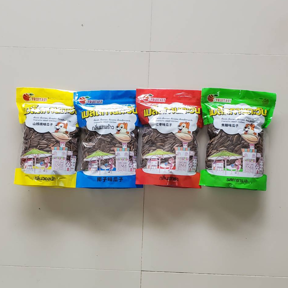 เมล็ดทานตะวัน แบบห่อ 500 กรัม เมล็ดทานตะวันคัดพิเศษ 500 กรัม เมล็ดทานตะวันคัดพิเศษ