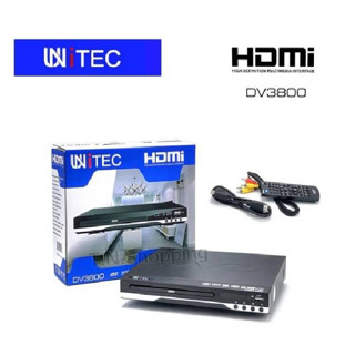 UNITEC เครื่องเล่น DVD  VCD CD รุ่น DV3800 มีช่องHDMI