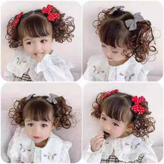 🇹🇭พร้อมส่งในไทย 👉 2 ชิ้น /เซท กิ๊บโบว์เด็ก วิกผมเด็กหญิง กิ๊…