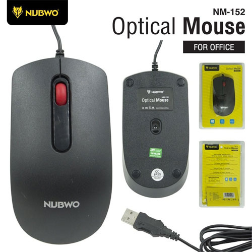 NM152 NUBWO USB MOUSE สีดำ