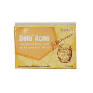 (พร้อมส่ง) Dela Acne Soap ดีลา แอคเน่ โซฟ สบู่น้ำผึ้ง ลดความมัน ลดการเกิดสิว 40 g