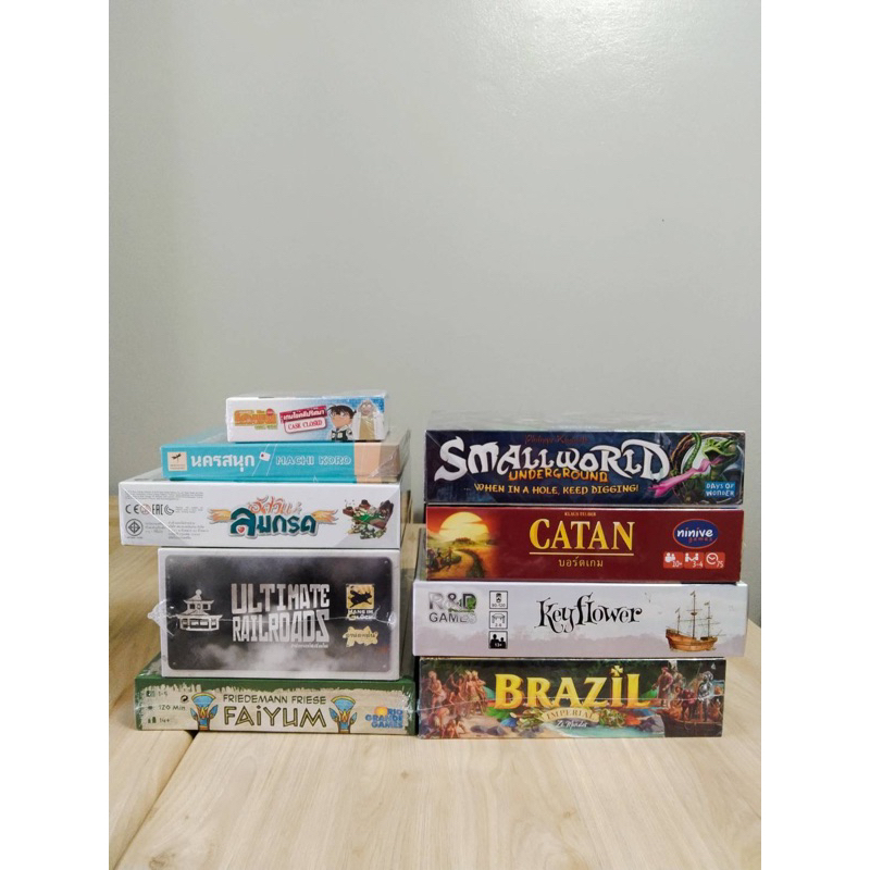 Boardgame แท้ 💯 Catan Ultimate Railroads Brazil Faiyum Smallworld Keyflower โคนัน มหาสนุก