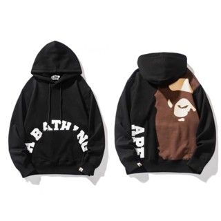 BAPE head big monkey LOGO print hoodie