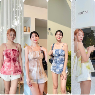 MAYFASHION 🌈Havana top 🌈  สายเดี่ยว แหวกข้าง หินอ่อน ลายผ้าน่ารัก เหมาะมากกับ Summer นี้ น่ารักน่าเอ็นดู