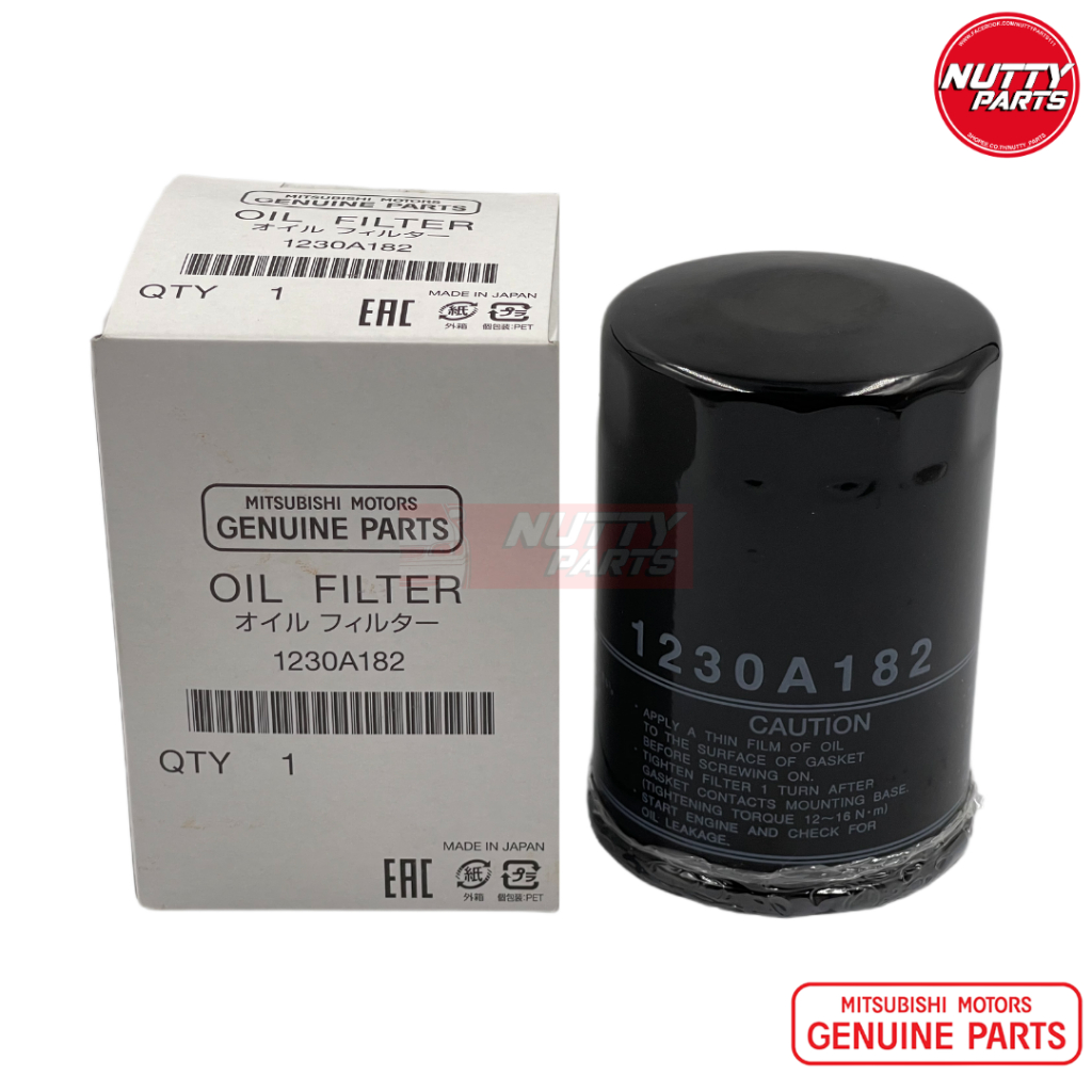 อะไหล่แท้ กรองน้ำมันเครื่อง New Triton , New Pajero Sport ดีเซล (1230A182) Made in Japan