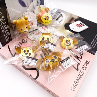 April Disney 5CM ดิสนีย์ Mickey Mini จี้พวงกุญแจสกุชชี่ มินิสกุชชี่ขนมปัง Squishy Bread