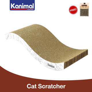 [CS-1010] Kanimal Cat Toy ของเล่นแมว ที่ข่วนเล็บแมว รุ่น Surf คลื่นใหญ่ Size L ขนาด 53.5x21x10 ซม. แถมฟรี! Catnip