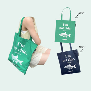 ALAND กระเป๋าผ้า ALAND FISH GRAPHIC ECO BAG Green, Navy Freesize