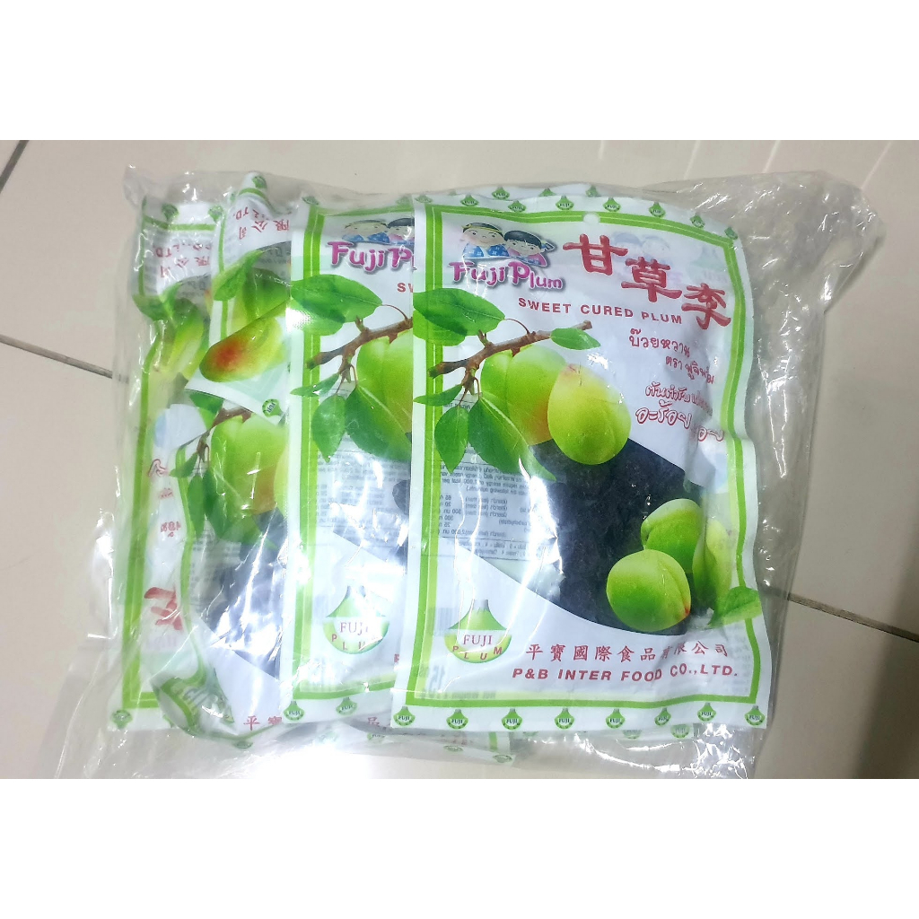 (พร้อมส่ง) ยกแพค 10 ห่อใหญ่ บ๊วยฟูจิ บ๊วยหวาน บ๊วยเค็ม - รูปที่ 3