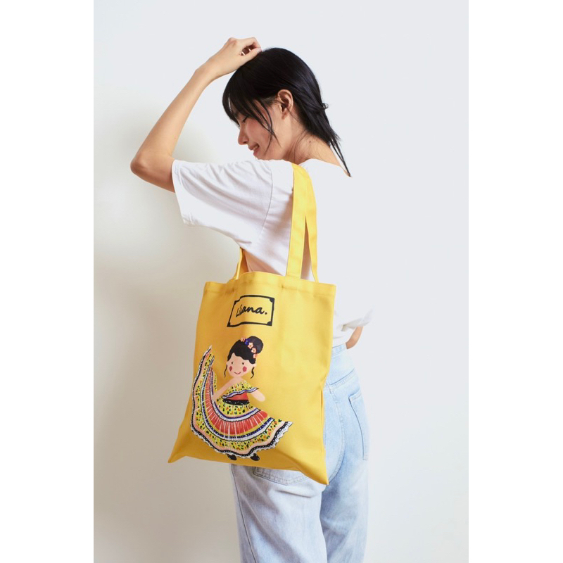 กระเป๋าผ้าแคนวาส รุ่น liliana (พร้อมส่ง)