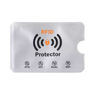 ของแท้ ซองใส่บัตร RFID ป้องกันการโจรกรรมข้อมูล บัตรเครดิต RFID card blocking กระเป๋าใส่บัตรเครดิต RFID Block โลโก้ส้ม-ดำ