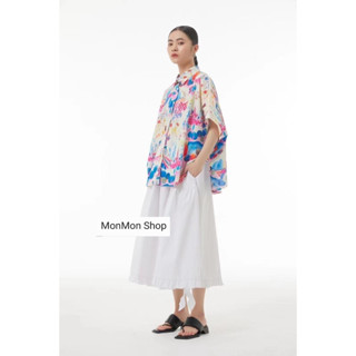 ❤️BY9513👕 Oversize Cotton Colorful Printed Shirt