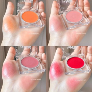 แฟนซีบลัช ลากลาส (แถมพัฟจิ๋ว + สติ๊กเกอร์ ) - Fancy Blush Laglace 🧡🩷💗❤️ บลัชออนเนื้อครีม สีชัด ติดทน