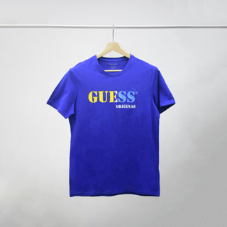  แขนสั้น GUESS (GES-034)  เสื้อแบรนด์แท้ ผ้าcotton ผ้านิ่มใส่สบาย ระบายอากาศได้ดี  ใส่ได้ทั้งชายและหญิง