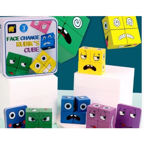 ของเล่น เกมลูกเต๋าเปลี่ยนอารมณ์ 64 แบบ Rubik's cube (36month+) thumbnail 6