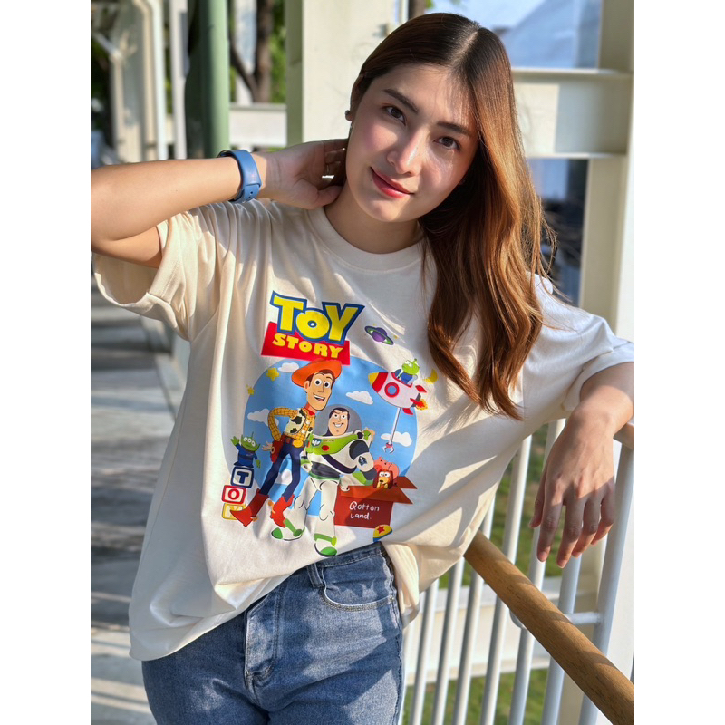 เสื้อยืดOversize Toy story ป้ายQotton Land