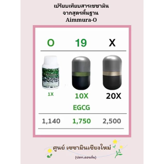 (ของแท้จากศูนย์เชียงใหม่) ** ไม่ตัดโค้ด ** 1 กล่อง Aimmura-X เอมมูร่า เซซามิน 20 เท่า งานวิจัยมช. Sesamin งาดำ