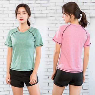 เสื้อออกกำลังกาย เสื้อกรฬา Sport T-shirts 4 สีผ้านิ่มมาก [02]