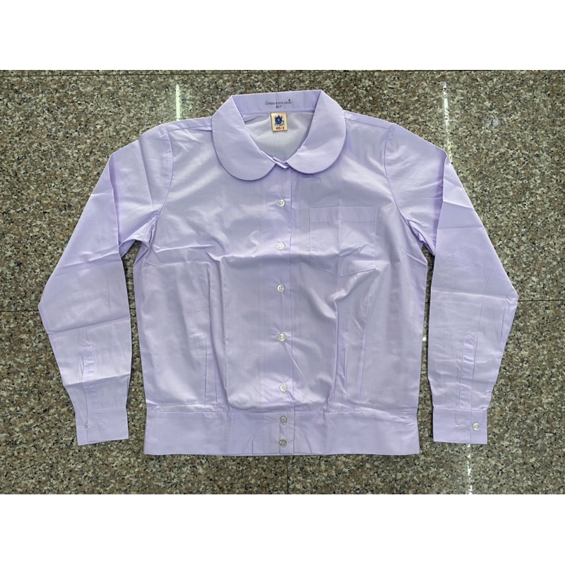 ตราสมอ เสื้อนักเรียนผู้หญิง คอบัว เอวจั๊ม แขนยาว (มีใบเสร็จ)