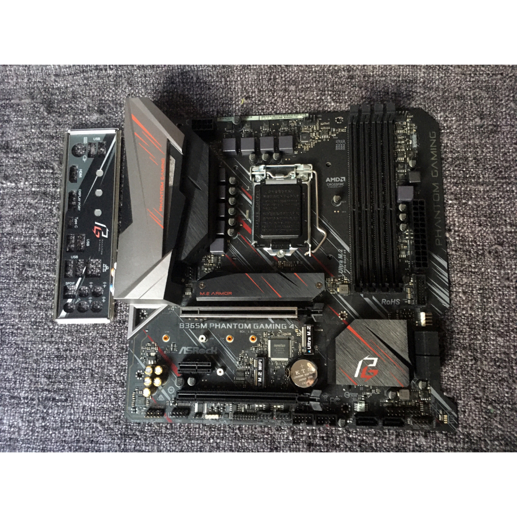 1151V2 ASROCK B365M Phantom Gaming 4 พร้อมฝาหลัง