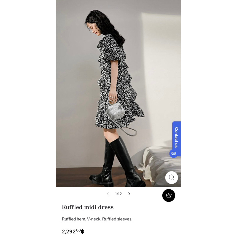 Ruffled mini dress (size M) Brand Kuose