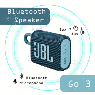 ลำโพงบลูทูธ  Go3  ลำโพง ไร้สายแบบพกพากันน้ำ ลำโพงบลูทูธเบสหนัก GO 3 Wireless Bluetooth Speaker ลำโพงคอม