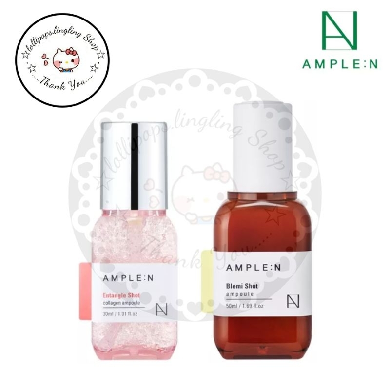 🇰🇷Coreana Ample:N🇰🇷Entangle Shot Collagen Ampoule 30ml. & Blemi Shot Ampoule 50ml.