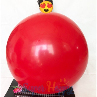 ลูกโป่งกลมจัมโบ้ 36นิ้ว ลูกโป่งยักษ์ Big balloons ลูกโป่งขนาดใหญ่ 36 นิ้วหนา 25 กรัม ลูกโป่งจับโบ้