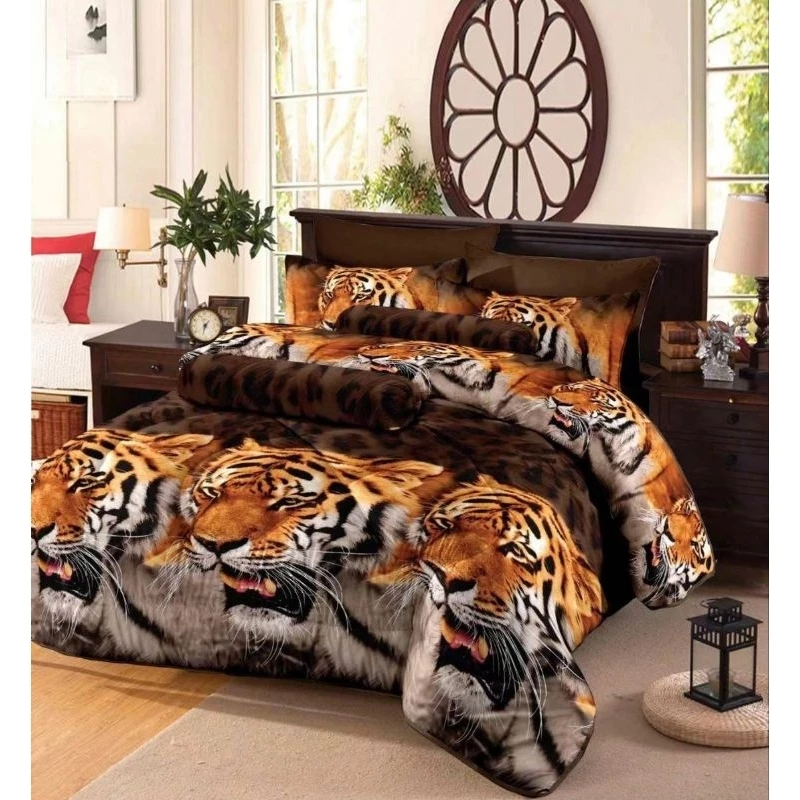 พร้อมส่งทุกวัน 🔆Sweetdream_by Nakin - 🐆ผ้าปูที่นอนลายเสือ ม้า🦓✨ครบชุด 6 ชิ้น มีทุกขนาด พร้อมส่ง🎆 thumbnail 4