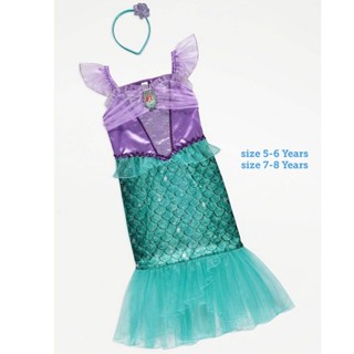 ชุดคอสตูมเจ้าหญิง แอเรียล : princess Ariel Little Mermaid Fancy Dress