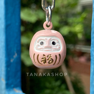 (Daruma) กระพรวนดารุมะ สีชมพู สูง2เซน [เครื่องรางญี่ปุ่น]