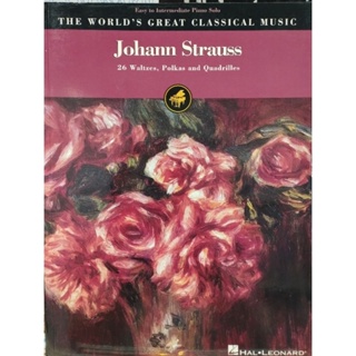 WORLD GREAT CLASSICAL MUSIC - JOHANN STRAUSS - EASY TO INTERMEDIATE PIANO SOLO (HAL)073999715378
