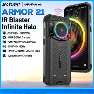 Ulefone Armor 21 Rugged Phone 16GB RAM 256GB ROM Smartphone Android 13 G99 moblie phone 64MP 9600mAh Global