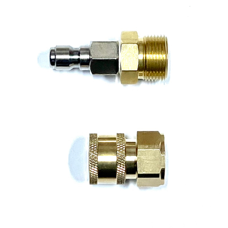 ข้อต่อสวมเร็ว 1/4 M22 แกน 14mm. ข้อต่อเข้าเครื่อง Pumpkin Chicago , Zinsano Vip Blu , Starke SK610 (