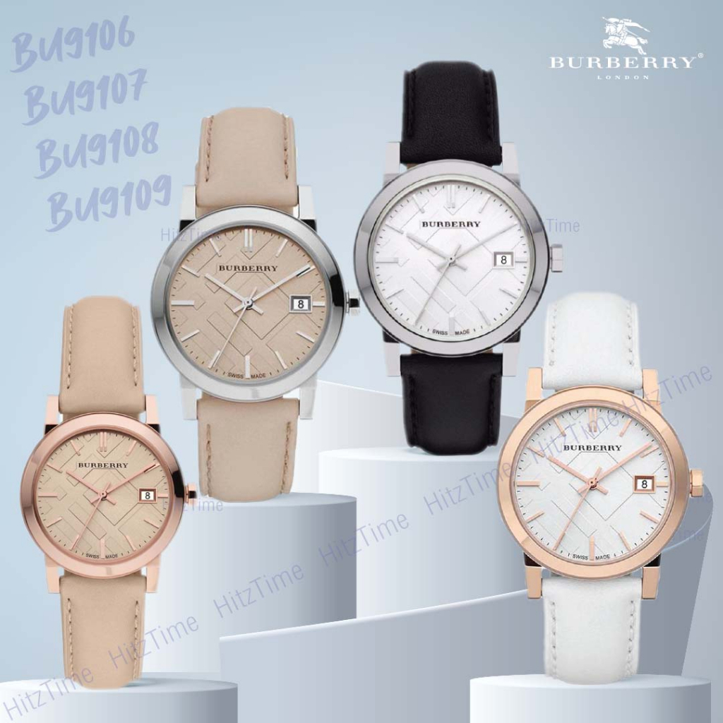 นาฬิกา Burberry นาฬิกาข้อมือผู้หญิง แบรนด์เนม ของแท้ รุ่น BU9109 BU9106 แบรนด์ Burberry  Watchbrand นาฬิกากันน้ำ