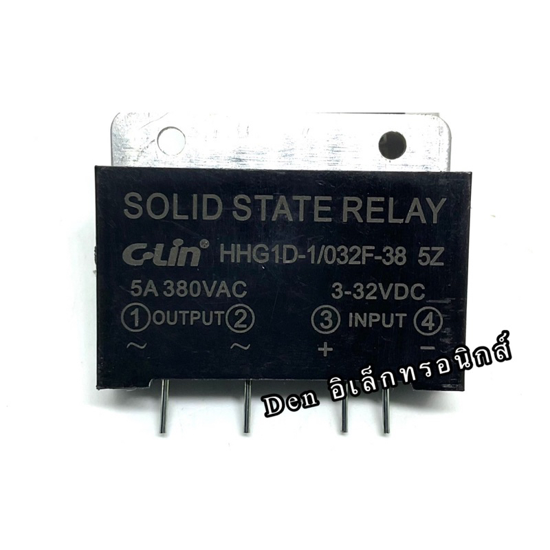 SSR  HHG1D-1/032F-38 5Z output 5A380VAC input 3-32VDC solid state relay SSR ของใหม่ แท้ สินค้าพร้อมส
