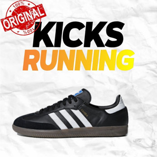 adidas originals Samba OG Black and white style Running shoes ของแท้ 100 %